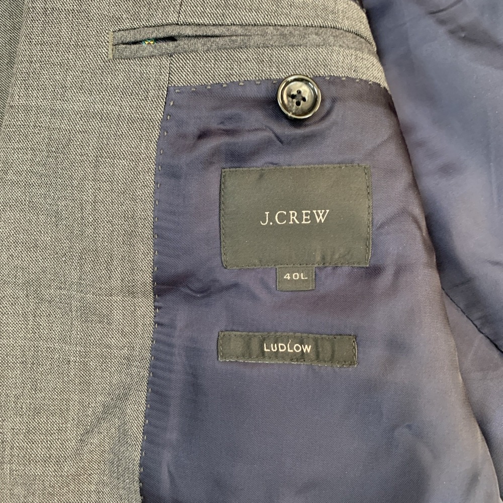 J.CREW Ludlow 40L Blazer Plaid Italian Wool Sport Coat Jacket Business Workwear - Picture 2 of 16